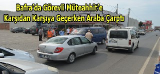 Bafra'da Trafik Kazası 1 Yaralı