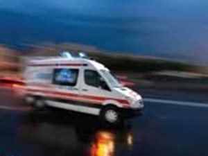 Rize`de ambulans devrildi