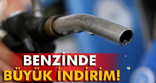 Benzinde büyük indirim