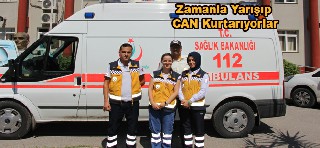 ZAMANLA YARIŞIP CAN KURTARIYORLAR