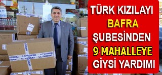Türk Kızılayı Bafra Şubesi`nden bayram yardımı