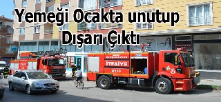 Yemeği Ocakta Unuttu, İtfaiye Alarma Geçti