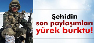 ''Kardeş hiç uykum gelmiyor''Yine vatanı gözetlemeye devam