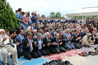 Köktaş:Şehidin evine taziye bulundu