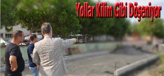 19 MAYIS İLÇESİNDE YOLLAR KİLİM GİBİ İŞLENİYOR.