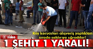 Köy korucularına saldırı: 1 şehit, 1 yaralı