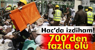 Hac da izdiham 700 den fazla ölü