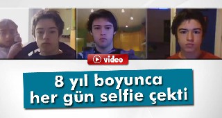 8 yıl boyunca her gün selfie çekti