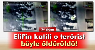 Elif'in katili o terörist böyle öldürüldü