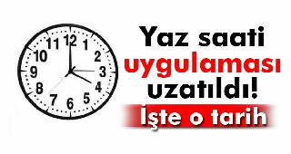 Yaz saatine seçim ayarı