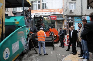 Bafra Belediyesi’nden Yol-kaldırım Çalışması