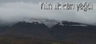 Yılın ilk karı yağdı