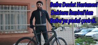 Devlet Hastanesi Doktoru İstanbul'dan Bafra'ya bisiklet ile geldi
