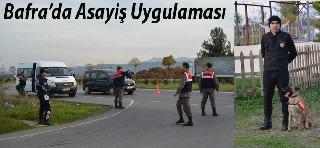 Bafra'da asayiş uygulamasında esrar ele geçirildi