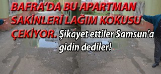 Lağım kokusu çeken apartman sakinleri isyan etti