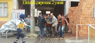 Elektrik çarpması: 1`i ağır 2 yaralı