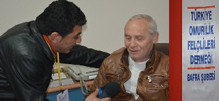 Barış FM`den Omurilik Felçliler Derneği Bafra Şubesine ziyaret