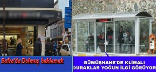 Bafra`da dolmuş beklemek