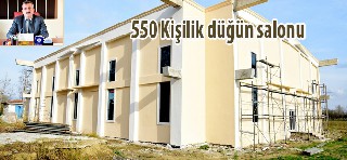 Alaçam'a 550 kişilik düğün salonu