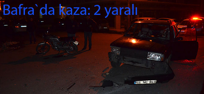 Bafra`da kaza: 2 Yaralı