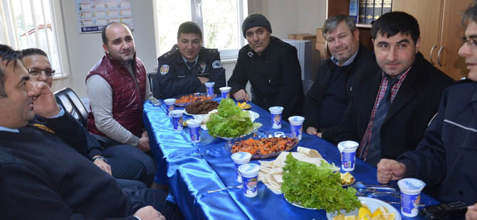 Emniyetten işadamlarına çiğ köfteli teşekkür