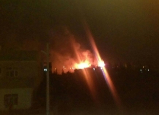 Nusaybin`de okul yaktılar