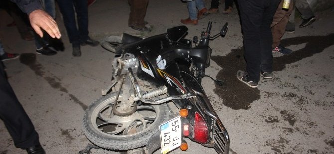 Bafra’da Otomobil İle Motosiklet Çarpıştı: 1 Yaralı