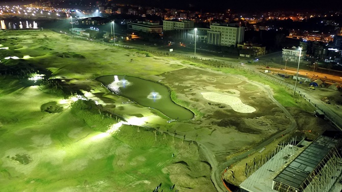 Karadeniz'in ilkGolf Sahası Aydınlatıldı