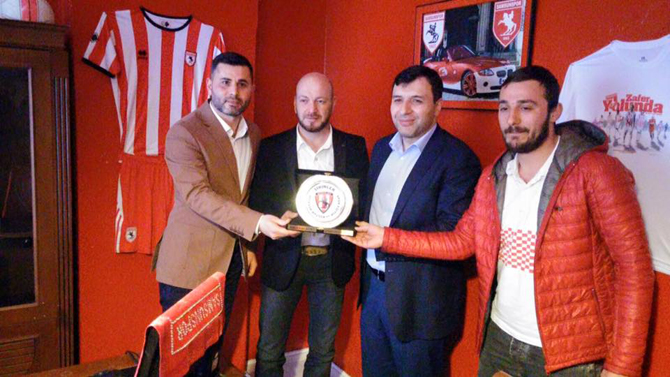 Vekil Kurt;Samsunspor taraftarını ziyaret etti