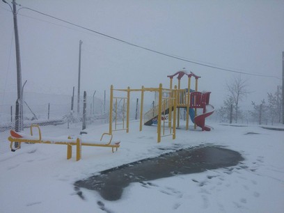Alaçam'da Kar yağışı