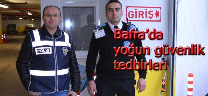 Bafra'da Otogar ve toplu alışveriş merkezlerinde güvenlik önlemi alındı