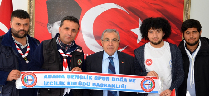 Adana Gençlik Spor Doğa ve İzcilik Kulübü Bafra Kaymakamı Halis Arslan’a Ziyaret