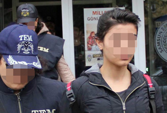 Serbest kalan üniversiteli genç kız tutuklandı