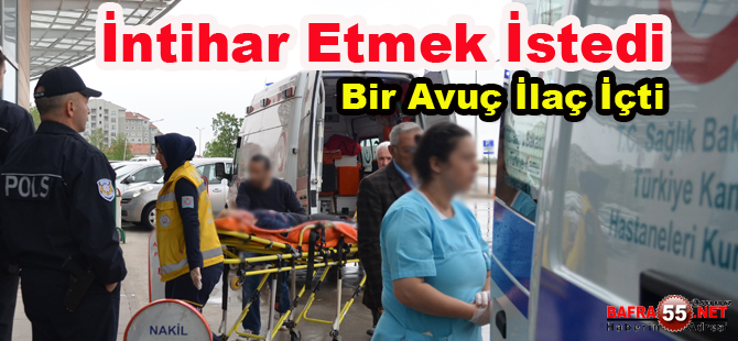 Bafra`da Bir Bayan İntihar Etmek İstedi