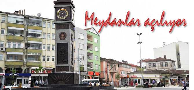 Alaçam ve Yakakent meydanları açılıyor