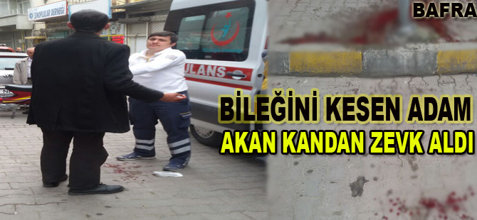 Bileğini Kesti Kan Aktıkça Zevk Aldı