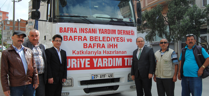 İHH'dan Bayır Bucak Türklerine yardım Tırı