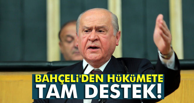 Bahçeli'den terörle mücadelede hükümete destek