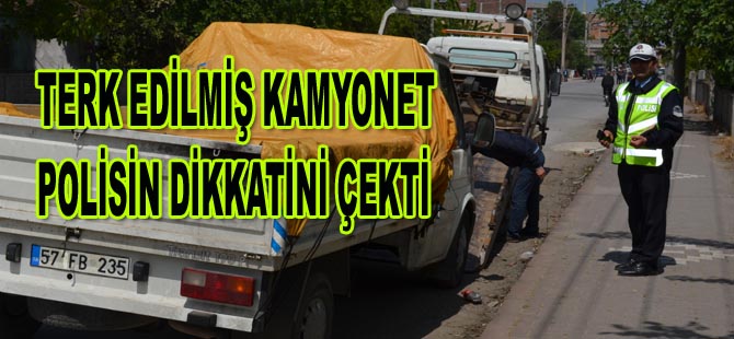 Dikkat çeken kamyonet