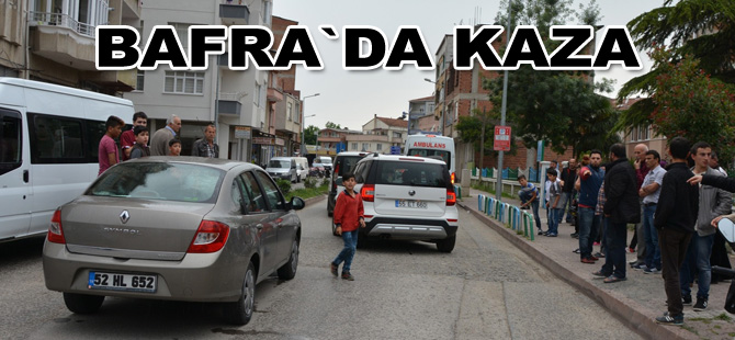 Bafra`da kaza : 1 yaralı