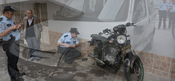 Bafra'da mobilet kazası 2 yaralı