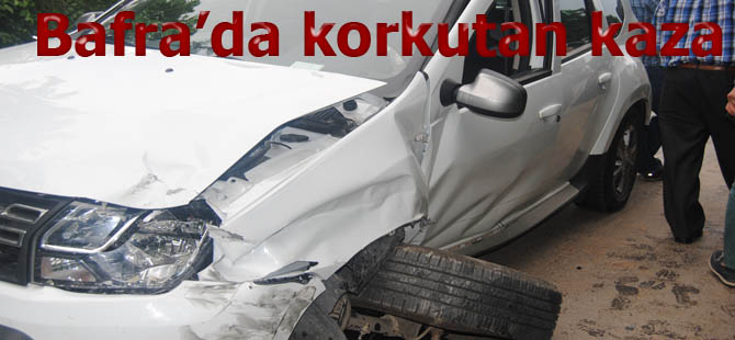 Gürgüllü yokuşunda korkutan kaza