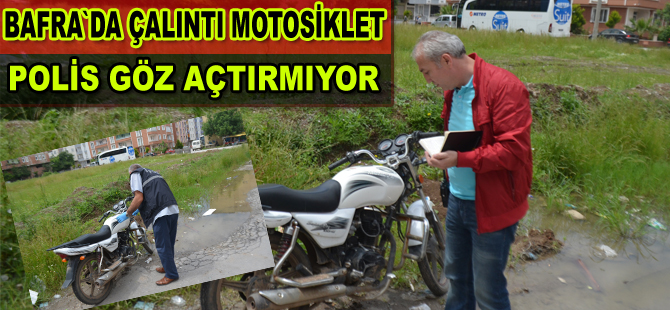 Bafra`da motosiklet hırsızlığı