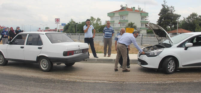 Bafra'da Yola mazot dökünce cezayı yedi