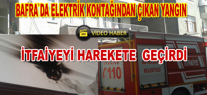 Elektrik kontağı yangın çıkardı