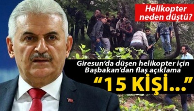 Başbakan'dan flaş Giresun açıklaması