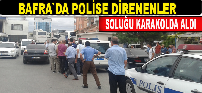 Otogarda polise direnen şahıslar gözaltında
