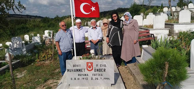 Bafra'da Şehitler kabri başında anıldı