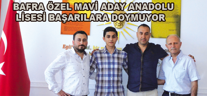 Bafra özel mavi Aday Anadolu Lisesi başarıya doymuyor