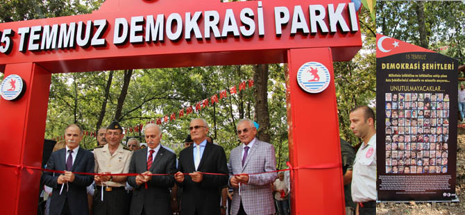 OMÜ'de “15 Temmuz Demokrasi Parkı ve Anıtı” açıldı